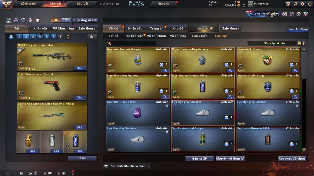 shop acc cf uy tin gia re